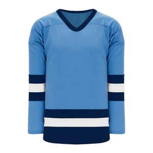 เสื้อฮอกกี้น้ำแข็งแบบซับลิเมชั่น OEM สำหรับทุกเพศ ชุดยูนิฟอร์มฮอกกี้น้ำแข็งแบบกำหนดเองสำหรับผู้ใหญ่ ป้องกันแบคทีเรีย โลโก้แบบกำหนดเอง แบรนด์แบบกำหนดเอง 100% - Product Image 1