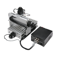 Mini Masaüstü 3 Eksenli 3040 6090 300W Tek İş Mili Mach3 CNC Router Ahşap Akrilik PVC MDF için Gravür Makinesi