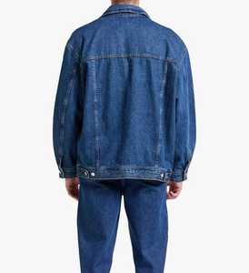 เสื้อยีนส์มีกระดุมแบบคลาสสิกของผู้ชายมีกระเป๋าหน้าอก - Product Image 4