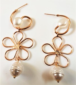 Boucles d'oreilles créoles à franges bohèmes en macramé en coton faites à la main de haute qualité pour femmes placage à l'or pour les fêtes de mariage - Product Image 5