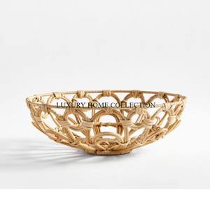 Luxurious Antique Aluminum Design Metal <b>Serving</b> <b>Bowls</b> with Bold Handcrafted Shapes and Elegant Detailing for Upscale Interiors - Product Image 3