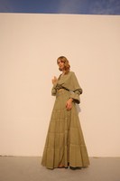 Gypsy Breeze – Ensemble de plage vintage pour femme, coupe courte trapèze, 100 % coton, gaufré, écologique et respirant