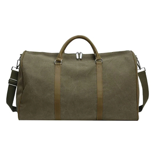 กระเป๋าใส่สูทธุรกิจของผู้ชายกระเป๋าเดินทางผ้าแคนวาสสำหรับเดินทางมีช่องใส่รองเท้า - Product Image 2