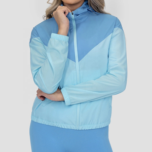 ชุดเสื้อกันลม2ชิ้นผ้าไนลอนกางเกงขาสั้นชุดออกกำลังกาย - Product Image 3