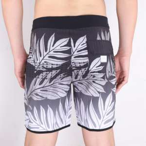 Custom Logo Vintage Hawaiian Boardshorts Mid Waist Solid Canvas Drawstring Swim <b>Trunks</b> <b>for</b> <b>Men</b> Casual 100% Cotton <b>for</b> Summer - Product Image 2