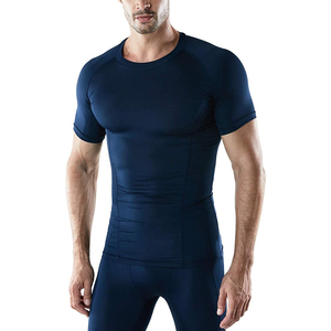 Vente directe Prix compétitif Workout Gym Fitness MMA Chemises de compression Chemises de compression à manches courtes pour hommes - Product Image 6