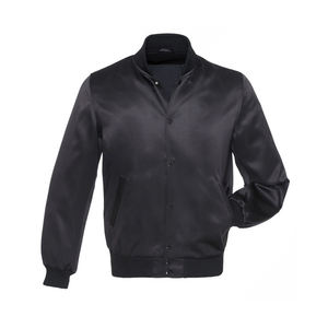 Chaqueta Universitaria de Invierno con Logotipo Bordado Personalizado, Chaqueta Universitaria de Béisbol con Mangas de Cuero - Product Image 1