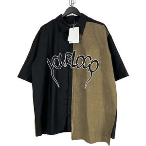 Streetwear à logo personnalisé unisexe Rhinestone bouton ample t-shirt de grande taille en gros sérigraphié spandex/polyester lourd - Product Image 1