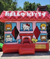 Nouvelle conception, château gonflable coloré en PVC écologique, trampoline pour enfants, location pour fêtes, certifié CE, garantie de 3 ans, 12 personnes