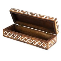 Scatola Portagioie in Legno Intarsiato Floreale Artigianale, Contenitore Decorativo per Oggetti Preziosi, Cofanetto per Arredamento Casa e Regali di Lusso