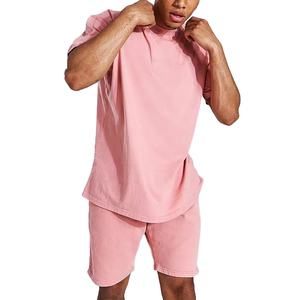 Summer 2 Piece <b>Outfits</b> Oversized T-shirt And Shorts Set Two Piece Men's T Shirt And Shorts Sets Clothes For Men - Product Image 1