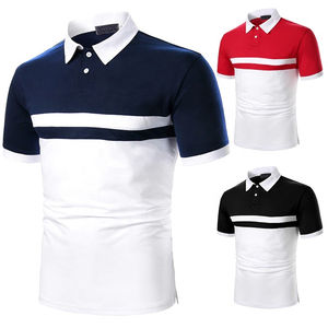 Fabricants Vente en gros T-shirts à manches courtes Revers grande taille Chemises polo pour jeunes et d'âge moyen Chemises polo à demi-manches - Product Image 1