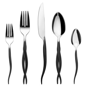 Ensemble de couverts en acier inoxydable forgé à la main, décor de table, décoration de la maison, restaurant et hôtel, ensemble de couverts de table miroir - Product Image 4