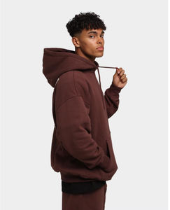 ชุดเสื้อฮู้ดและกางเกงวอร์มสำหรับคุณแม่พิมพ์ลายพัฟโลโก้3D ออกแบบได้เองสำหรับฤดูหนาวขนาดพิเศษไร้รอยต่อ - Product Image 3