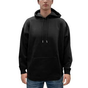 Hoodie vierge OEM personnalisé en gros, épais et lourd (500-400 g/m²), coupe carrée, en molleton de coton pour homme, coupe ample, lourde, courte et oversize - Product Image 6