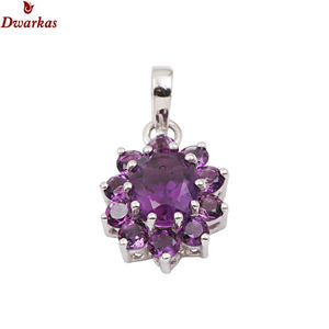 Pendentif en argent sterling 925 fait à la main avec grenat naturel bijoux en argent massif pour les occasions de fête belle idée cadeau - Product Image 2