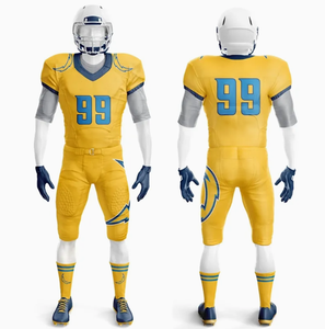 Uniformes de football américain au design unique, manches courtes, 100% polyester, séchage rapide, respirant, nouvelle arrivée, prix bas, fabriqué au Pakistan - Product Image 1