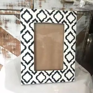 <b>Black</b> & White Modern MDF and Bone Inlay Wall Decor Luxury <b>Photo</b> <b>Frame</b> Unique Home Decor and Gift Idea - Product Image 1