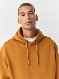 Sudadera con capucha de gran tamaño para hombre con logotipo personalizado al por mayor, jersey de lana con bolsillo de canguro - Product Image 4