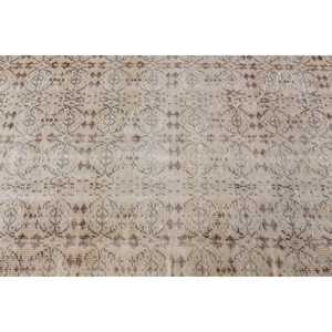 Turkish 4.8x8.1 ft <b>Wool</b> Rug Vintage Patchwork Area Rug with Latex Backing Eco-Friendly <b>Brown</b> Ombr Rug - Product Image 5