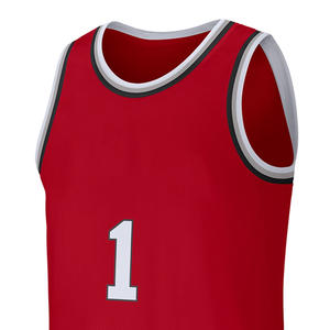 Camiseta de baloncesto transpirable con logotipo personalizado impreso de alta calidad/precios al por mayor Color sólido precios baratos camisetas de baloncesto - Product Image 5