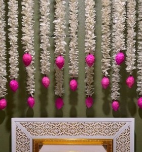 สายบัวดอกมะลิฉากหลังเวทีของตกแต่งงานเลี้ยงเทศกาลตกแต่งงานแต่งงานการตกแต่งกานาติการตกแต่งพูจา - Product Image 3