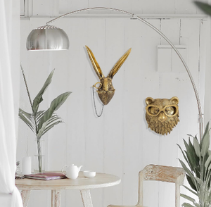 Cabeza de Animal montada en la pared, figuritas decorativas para el hogar, esculturas, cabeza de Animal, decoración colgante de pared, sala de estar, dormitorio, cocina - Product Image 4