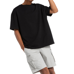 Pantalones Cortos Deportivos Casuales de Lona de Nailon 100% Pesado, Cintura Elástica, Tinte Liso, Transpirables, de Secado Rápido para Hombre, Venta 2026 - Product Image 1