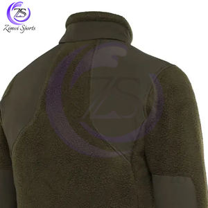 Nouvelle arrivée 2025 avec poche zippée qualité supérieure vente en gros confortable matériau doux au toucher Sherpa vestes polaires pour adulte - Product Image 6