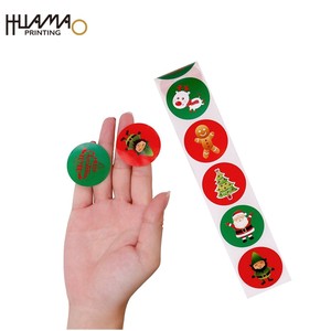 Pegatinas Navideñas de Papel Dorado Huamao, Pegatinas Decorativas con Logotipo Personalizado en Relieve para Embalaje de Regalos de Lujo - Product Image 5