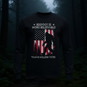 Camiseta de manga larga: Bigfoot es más realista que 81 millones de votos, producto promocional - Product Image 3
