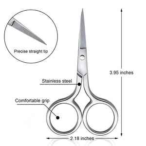 Ciseaux à ongles à cuticules de la meilleure qualité Manucure quantité minimale de commande raffinée en acier inoxydable Soins des ongles Instrument de beauté Ciseaux à ongles à cuticules - Product Image 2