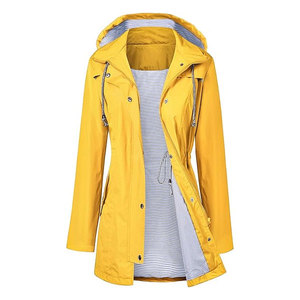 Impermeable a prueba de viento invierno largo con capucha estilo Formal impermeable para hombres adultos viajes al aire libre - Product Image 1