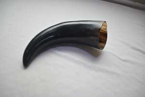 Recién llegado, artesanía natural, cuerno para beber de Búfalo, vaca tallada para decoración navideña, adorno vikingo pulido - Product Image 4