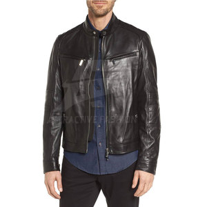 Premium <b>Men</b> <b>Leather</b> <b>Jacket</b> With Casual Streetwear Finish For Warm Winter <b>Jacket</b> Outdoor Look - Product Image 6