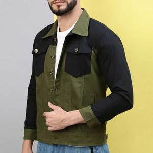 Veste en jean pour homme de haute qualité et durable, tissu en toile, designs personnalisables, option de logo sur le devant - Respirante, écologique, réversible - Product Image 2
