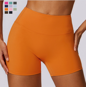 Pantalones cortos de yoga personalizados, ropa de ejercicio elástica con cintura alta para mujer, gimnasio, correr, Fitness, pantalones para adultos, deportes - Product Image 6