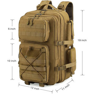 Sac à dos tactique kaki en tissu Oxford résistant aux déchirures, de haute qualité, vente chaude transfrontalière, grande capacité, pour l'alpinisme en plein air - Product Image 3