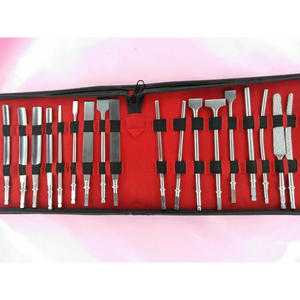 Kit de instrumentos ortopédicos quirúrgicos con mango de cinceles óseos ortopédicos 20 PCS A + - Product Image 1