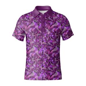 Polo de golf profesional para hombre, Jersey ligero con estampado personalizado, ajuste atlético y comodidad durante todo el día, patrón sólido - Product Image 5