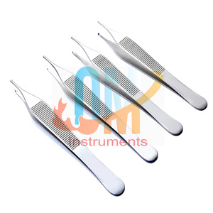 1x2 Dents T/C Micro Adson Kocher Forceps Premium Quality Tungsten Carbide Tissue Forceps Fine Point Surgical Instruments Basis - Product Image 4