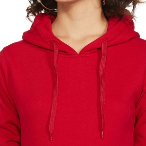 Alta calidad logotipo personalizado impreso 100% algodón Unisex rojo pulóver Puff estampado hombres sudaderas con capucha de gran tamaño mujeres Sudadera con capucha - Product Image 4