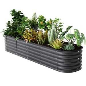 Design classique forme carrée grands jardinières en métal décoration de jardin jardinières herbes conteneur pour Offre Spéciale - Product Image 2