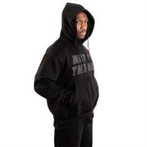 Sweat à capuche basique à grand logo | Sweat à capuche surdimensionné 380 GSM avec imprimé devant et dos | Pull Streetwear 80% coton 20% polyester - Product Image 2