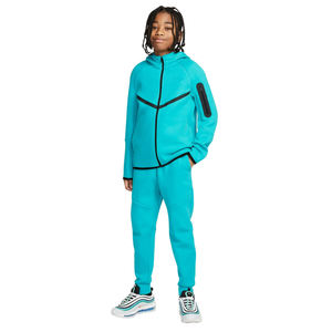 100% coton polaire manches longues pull à capuche pantalon ensemble doux imprimé vêtements de sport antibactérien taille élastique hiver garçons OEM - Product Image 5
