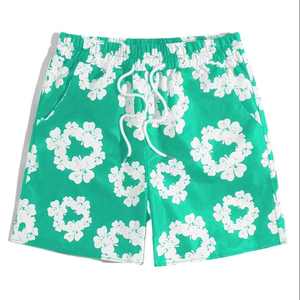 Pantalones cortos de malla de gimnasio para hombre, transpirables, de secado rápido, de algodón y poliéster, de cintura alta, con logotipo personalizado, pantalones cortos de sublimación - Product Image 1