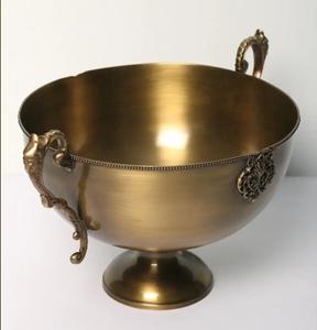 Cuenco de latón puro 100%, decoración clásica Vintage para el hogar hecha a mano pulida para ocasiones de boda, Exportación a granel - Product Image 3