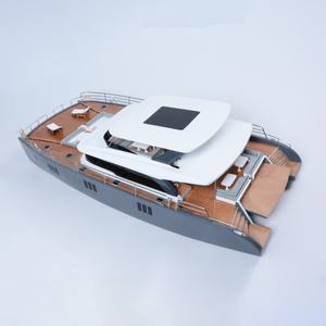 Victory 2500 83cm modèle de bateau en bois peint à la main décor à la maison signes muraux et art mural de bureau comprend une boîte en bois artisanat approvisionnement - Product Image 3