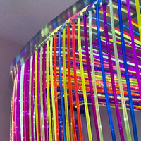 Tuiles sensorielles multicolores 3*0,75 mm, câble à fibres optiques scintillantes UV, lumières sensorielles à fibres optiques interactives pour enfants autistes