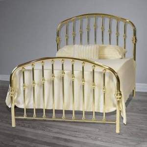 <b>Vintage</b> style brass <b>bed</b> frame ideal for premium interiors with handcrafted detailing and strong construction - Product Image 3